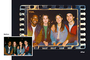 Film Strip Photo Frame Template, a Layer Style Add-On by DesignerCandies (Thumbnail 4 of 7)