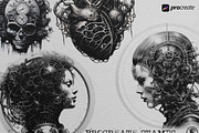 Biomech vol.2 designs & brushes, a Brush Add-On by Studio.Valhalla (Thumbnail 5 of 8)