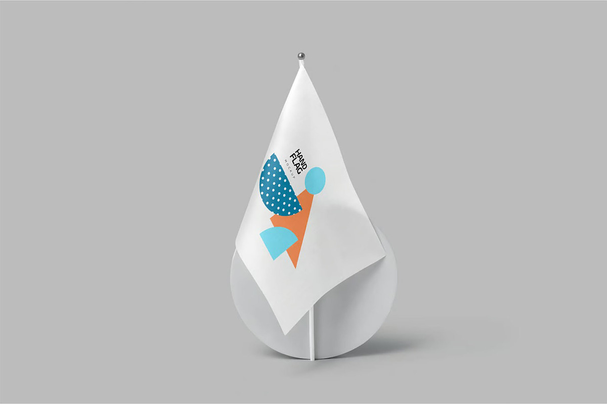 Flag Mockup, an Advertising Mockup by megostudi0 (Photo 2 of 7)