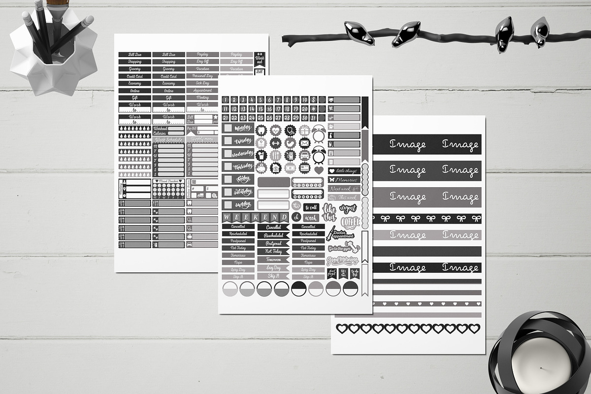 Planner Sticker Template ECLP, a Design Template by DigitalDesignAI (Photo 3 of 7)