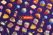 Fast Foods 3D Icons, a Food & Drink 3D Model by Rakata Studio (Thumbnail 5 of 7)
