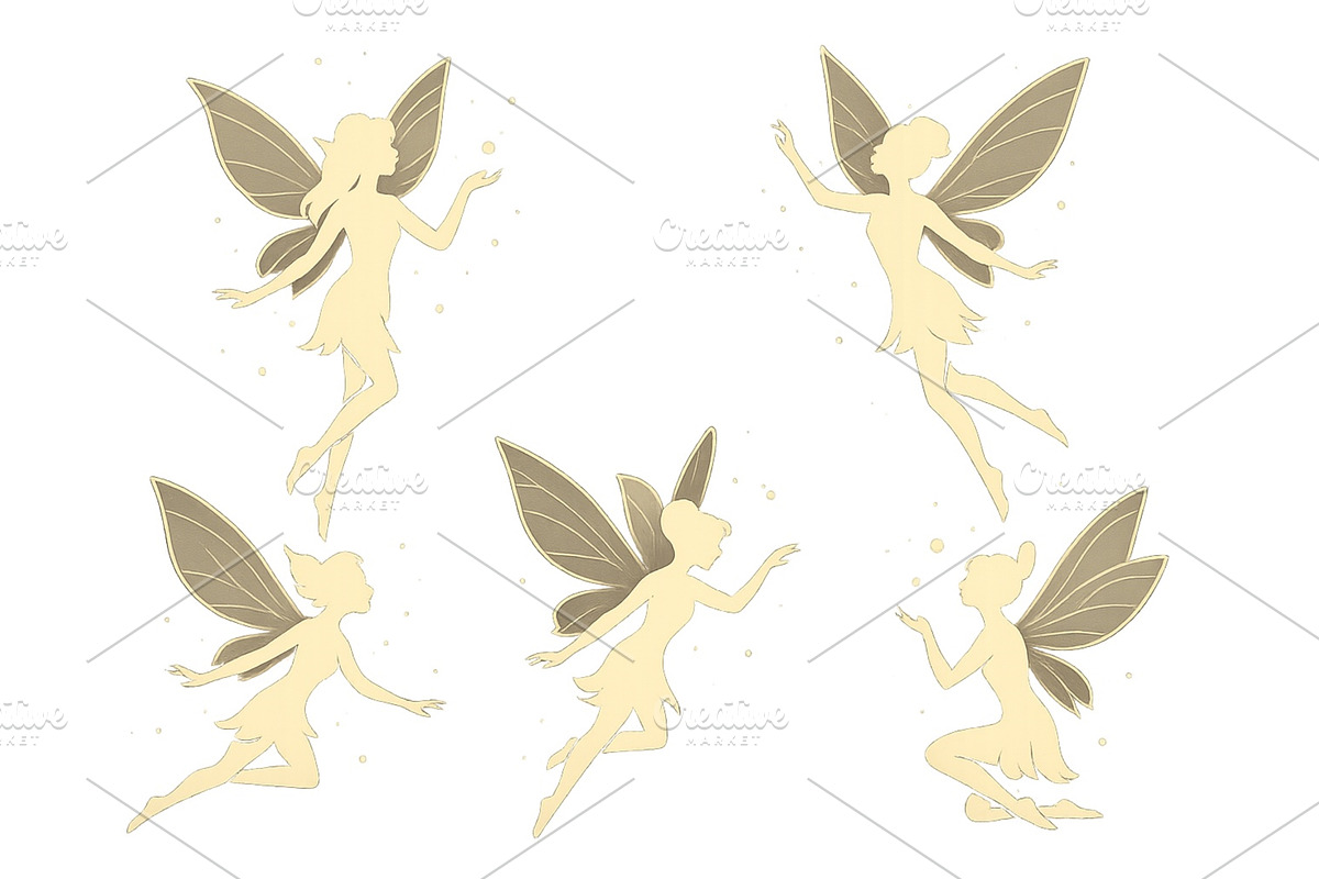 Collection of whimsical fairy, an Illustration by ZinetroN