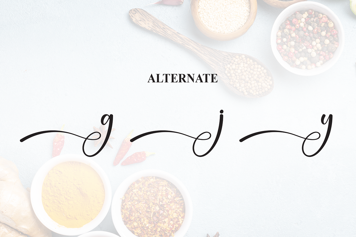 Seasoning | Script Font, a Handwritten Font by Scratchones (Photo 10 of 11)