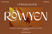 Rowyen – Sans Serif Font, a Sans Serif Font by NDNL Studio (Thumbnail 1 of 8)