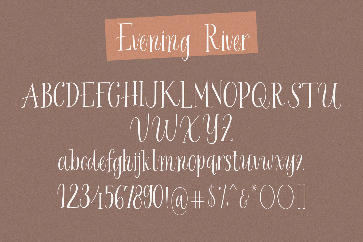 Evening River - Elegant Display Type, a Font by Littlehand (Photo 8 of 8)