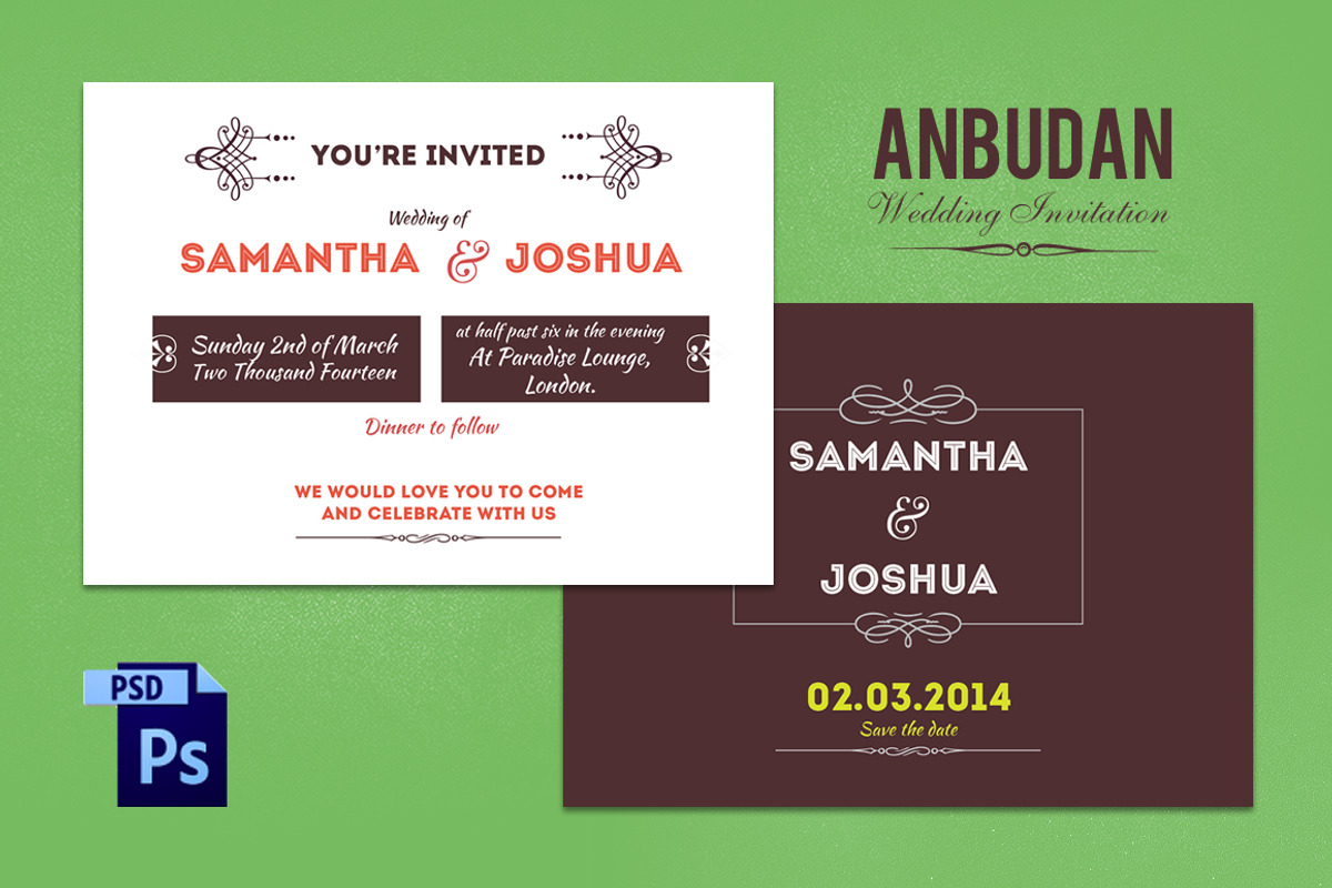 Anbudan Wedding Invitation Template, an Invitation Template by Niram Factory (Photo 1 of 3)