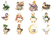 Silly Goose Clipart, an Illustration by CitraGraphics (Thumbnail 3 of 5)