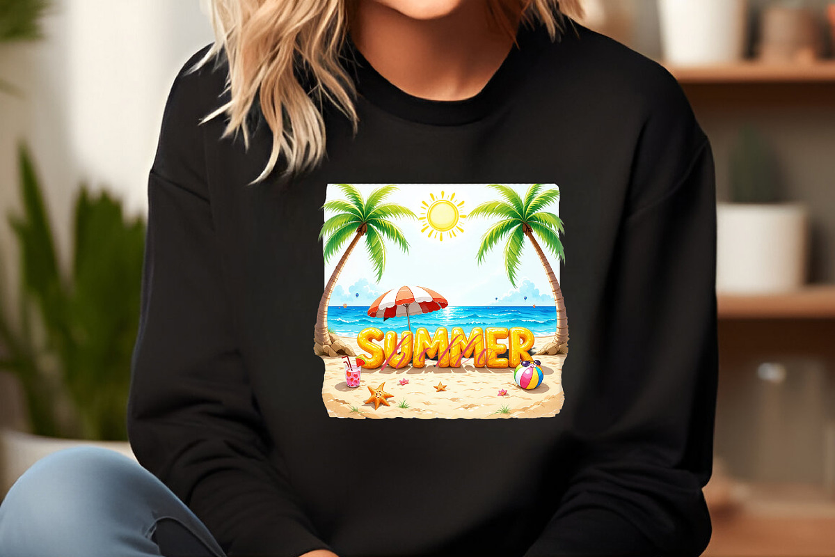 Watercolor Summer  Clipart, an Illustration by DreamCafeArt (Photo 2 of 7)