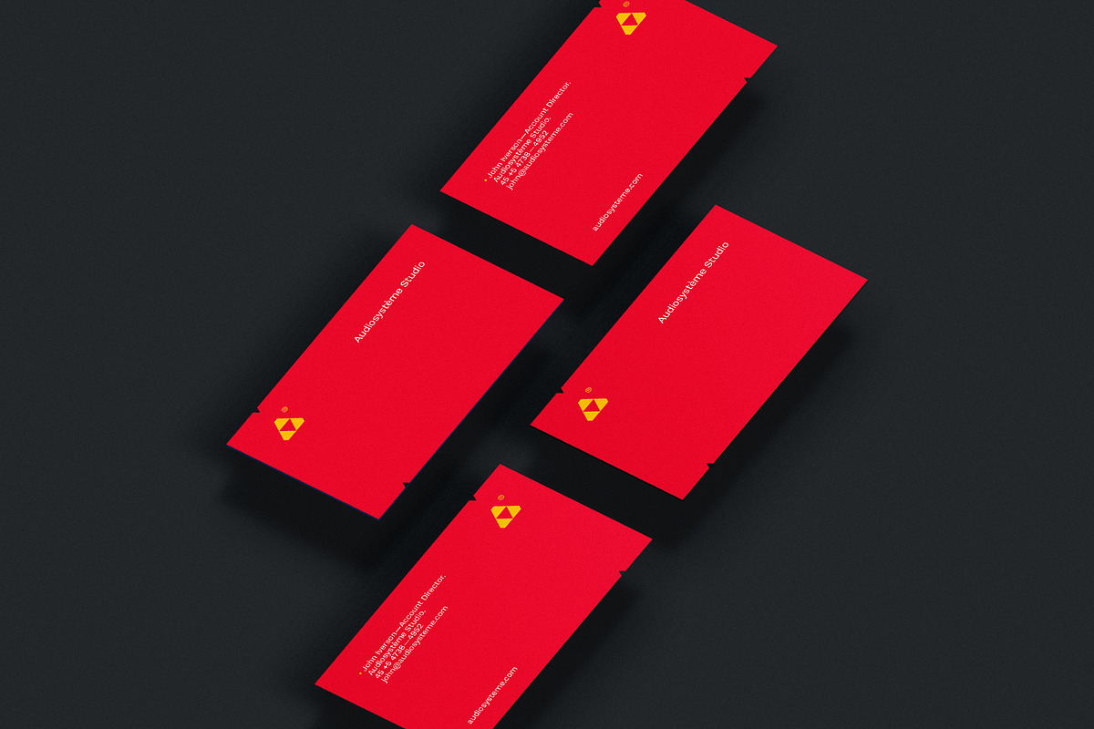 Audiosystème business card template, a Business Card Template by Srg® (Photo 3 of 4)