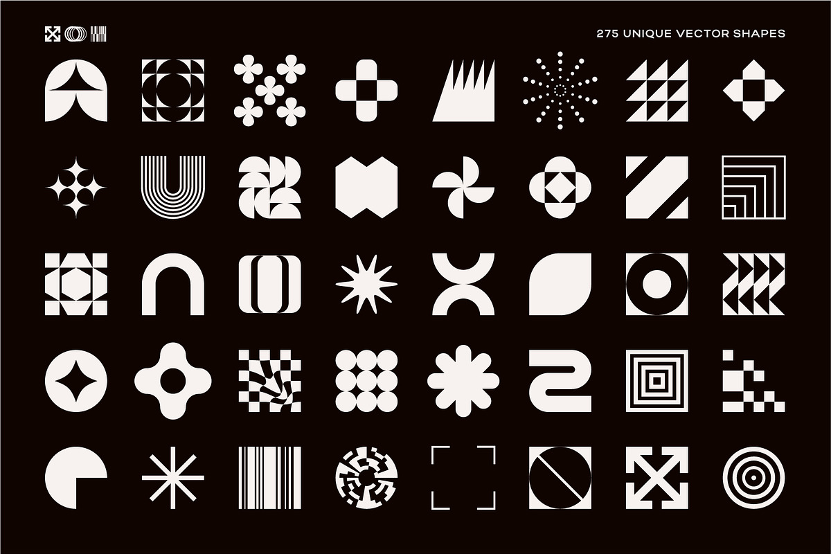 275 Modern Geometric Vector Elements, an Object Graphic by Vecster (Photo 8 of 19)