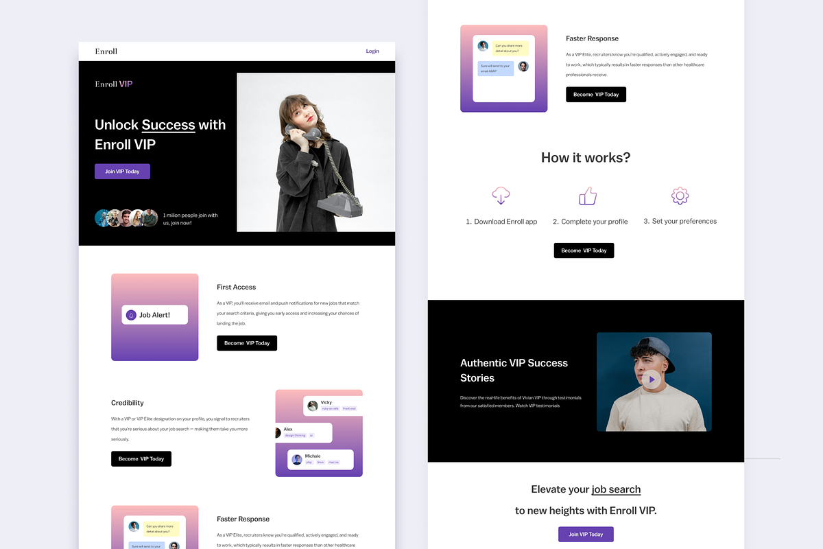 Job Platform Landing Page, a Landing Page Template by Reza Space (Photo 2 of 2)