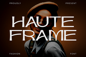 Haute Frame Fashion Font, a Font by PutraCetol Studio