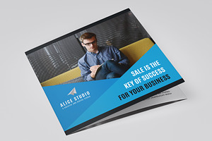 Square Trifold Brochure Template