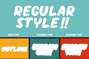 Power Smash - All Caps Layered Fonts, a Sans Serif Font by Crump Hand (Thumbnail 2 of 6)