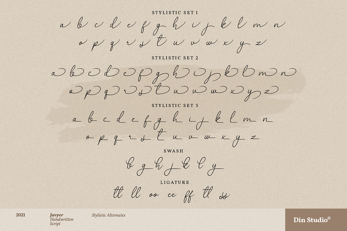 Javyer, a Script Font by din-studio.com (Photo 6 of 10)