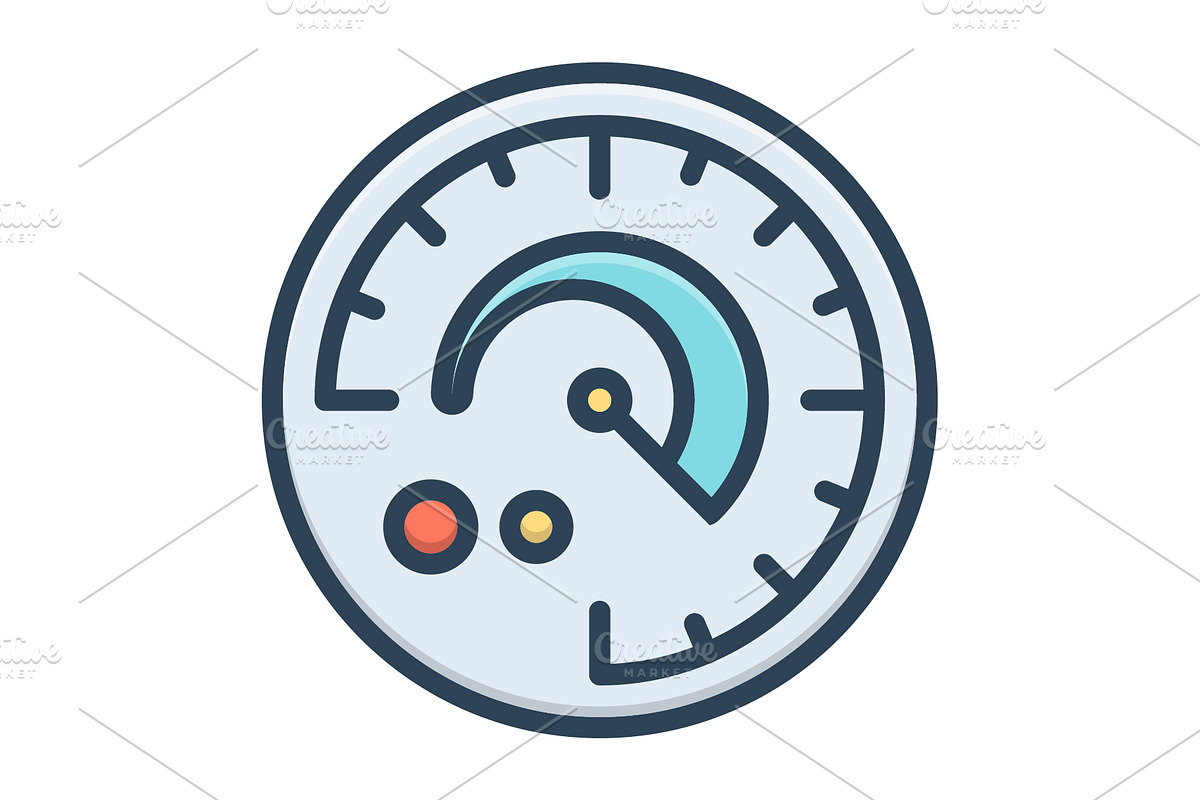 Performance speedometer color icon, a Duotone Icon by Creative priyanka