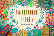 60%Off Watercolor Kit + Free Brushes, a Texture Illustration by Olya Creative (Thumbnail 1 of 12)