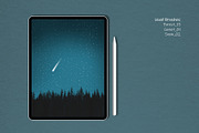 Procreate Landscape Stamp Brushes, a Brush Add-On by MISTstudioDesign (Thumbnail 9 of 11)