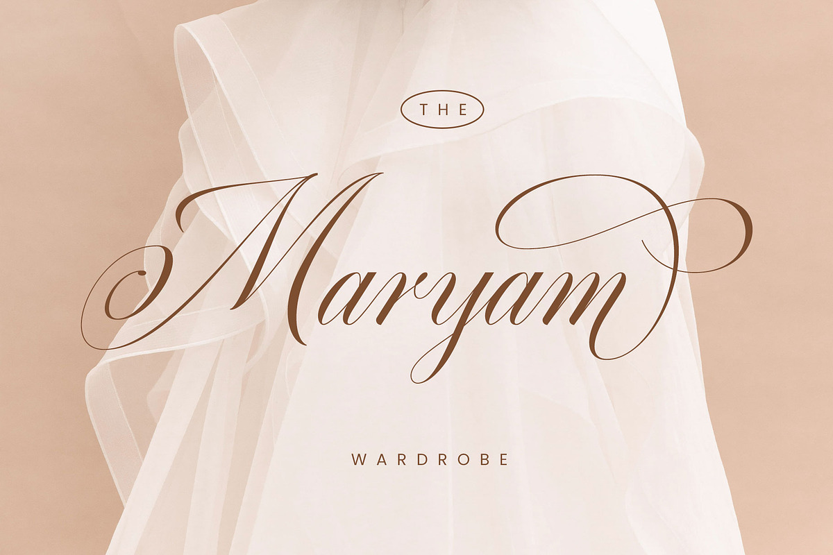 Quadrian - Elegant Script, a Script Font by Arterfak Project (Photo 4 of 13)