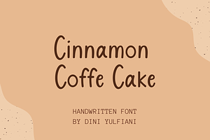 Cinnamon Coffe Cake
