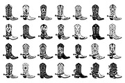Cowboy Boots Western Graphics, an Object Illustration by DENIDigitalArtSudio (Thumbnail 2 of 5)
