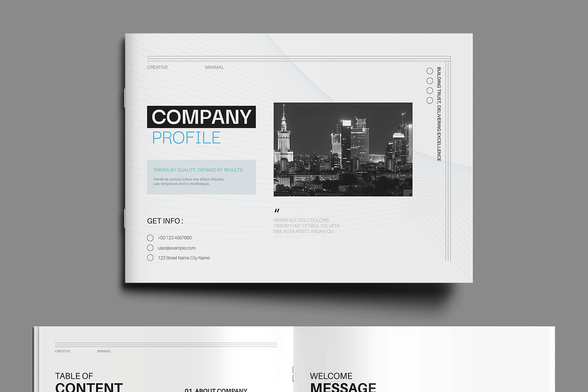 Landscape Company Profile Design, a Brochure Template by MightyDesign (Photo 2 of 8)