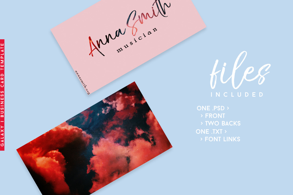 GALAXY | Modern Business Card, a Business Card Template by cadinera (Photo 3 of 8)