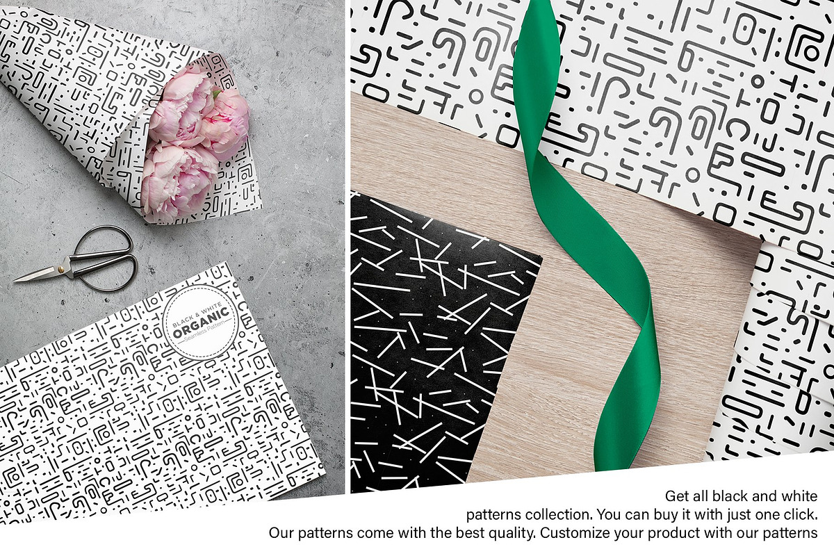 Black And White Pattern Bundles, a Pattern Graphic by Vibrand Studio (Photo 11 of 11)