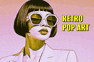 Retro Pop Art Poster Photo Effect, a Layer Style Add-On by studiogstock