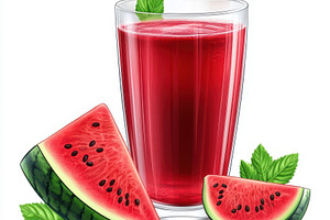 Refreshing Watermelon Juice Glass Sl, a Food & Drink Photo by Pixeness Studio
