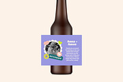 Anna + Amos Bottle Label Template, a Stationery Template by Mountain Folk Creative (Thumbnail 1 of 5)