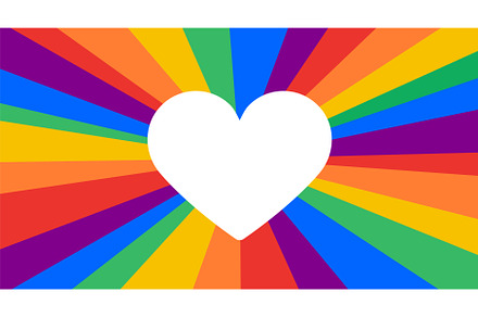 Poster, banner or Rainbow flag, an Illustration by Foxys Graphic