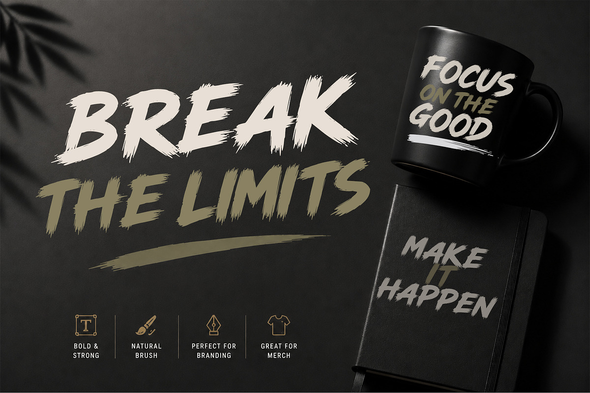 Roguegang Brush Font, a Handwritten Font by cocodesign (Photo 6 of 8)
