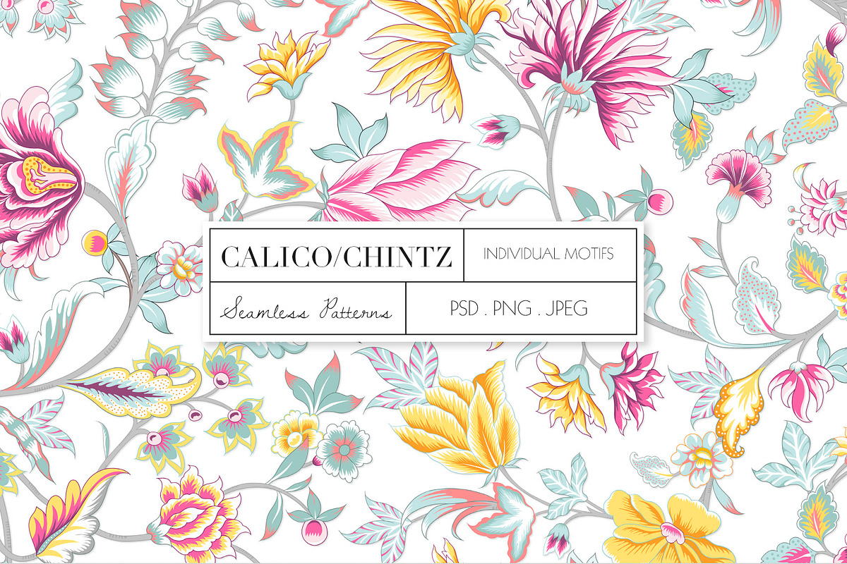 Calico, A seamless Chintz Pattern, a Pattern Graphic by TSTUDIO (Photo 1 of 11)