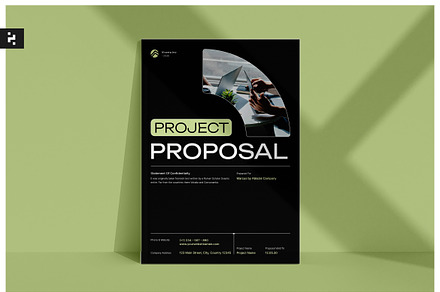 Black Corporate Project Proposal, a Stationery Template by Neermana