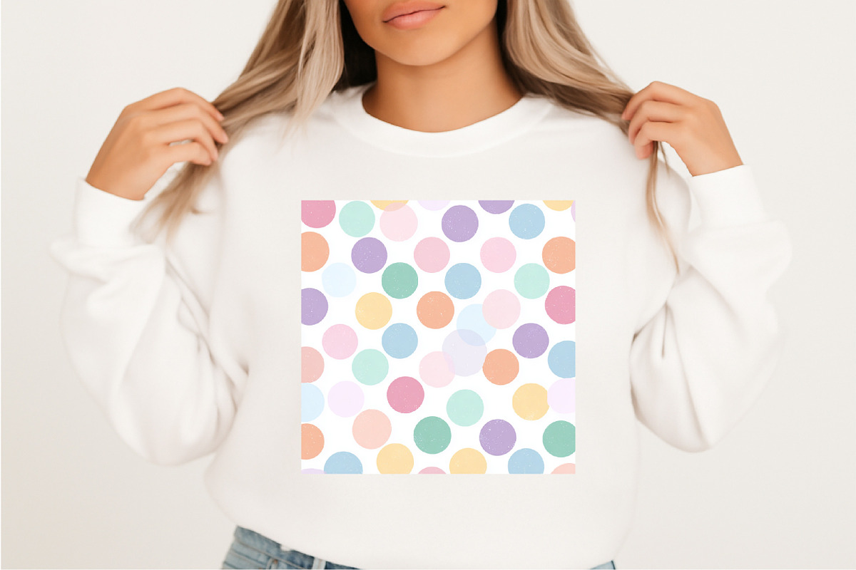 Pastel Polka Dot Seamless Patterns, a Pattern Graphic by SVGArt (Photo 3 of 9)
