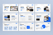 Blue Business Agency Google Slides, a Presentation Template by graphicook (Thumbnail 2 of 4)