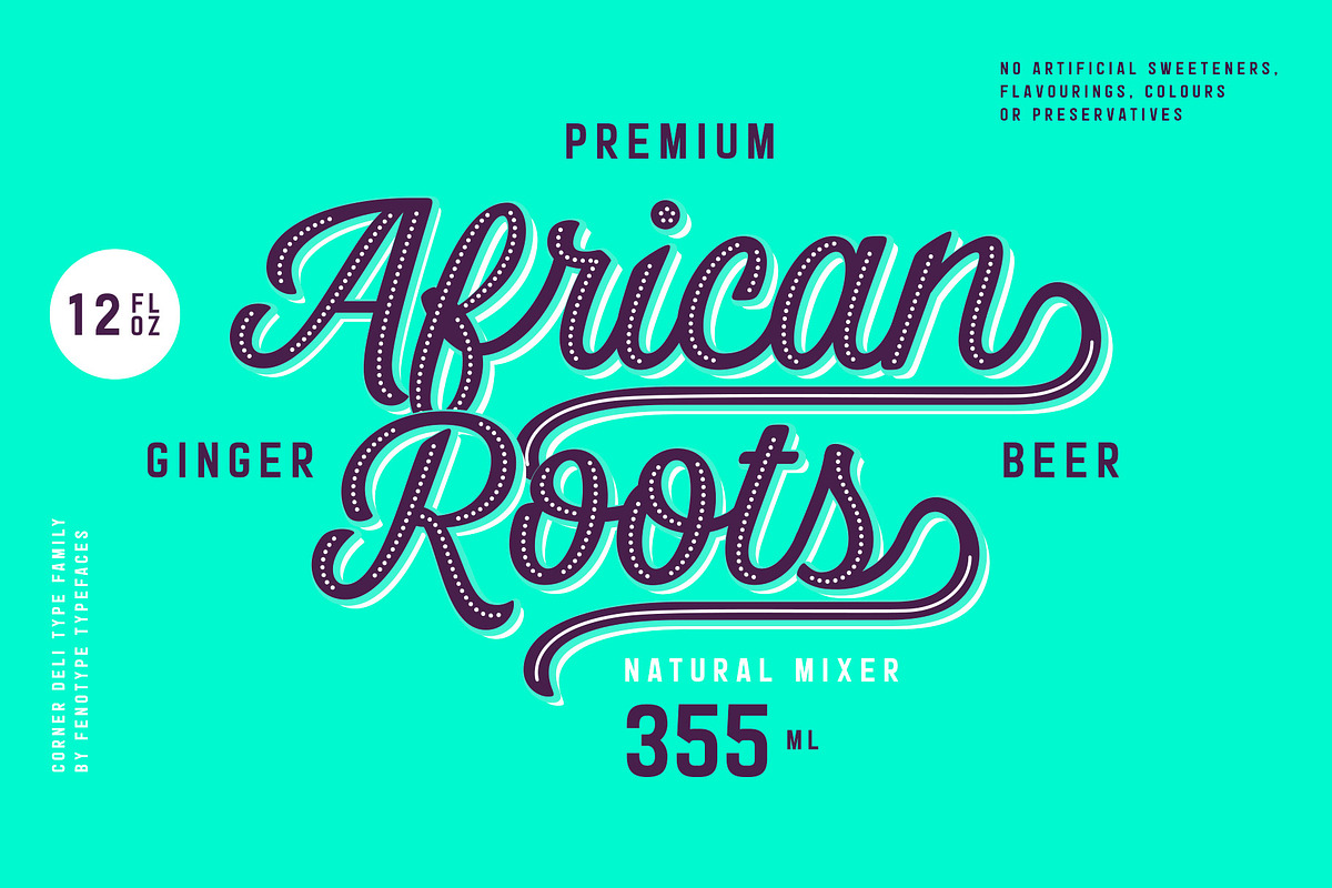 Corner Deli Layered Font Pack preview 2