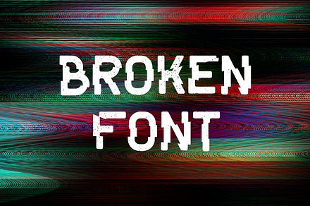 Broken Font, a Font by OWPictures
