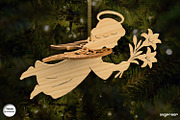 3D Christmas Angels Ornament Bundle, a Decorative Illustration by svgocean (Thumbnail 3 of 20)