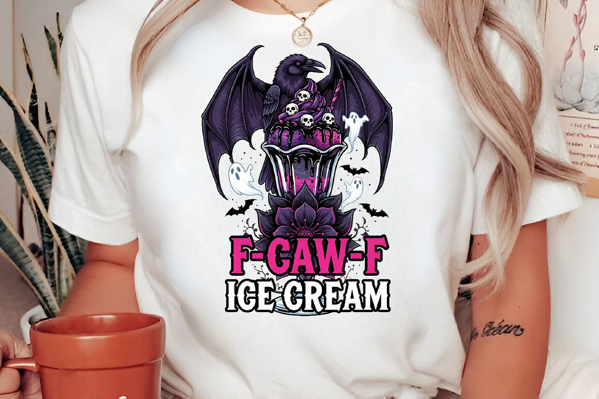 F-CAW-F Ice Cream PNG, an Illustration by Craft Nest (Photo 2 of 6)
