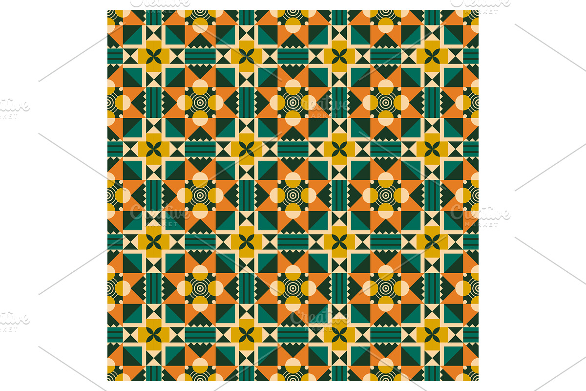 Geometric Pattern with Earthy Tones, a Pattern Graphic by Creative Backgrounds (Photo 1 of 3)