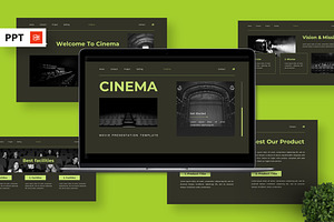 Cinema - Movie Powerpoint, a Presentation Template by Deepslide Studio