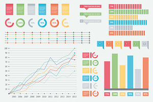 Flat Infographic Elements Design