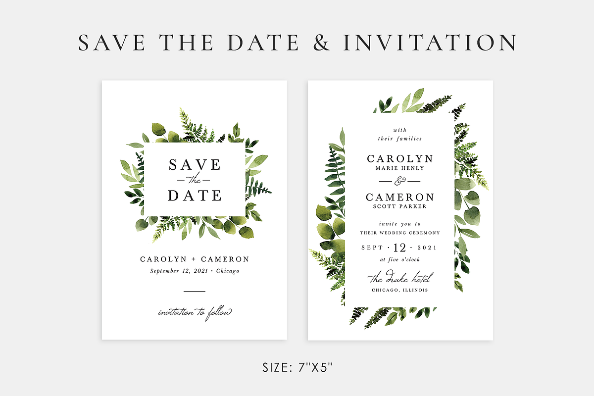Sunny forest – wedding invitations, an Invitation Template by Helen Halik art (Photo 2 of 10)