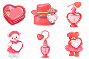 Coquette Valentine's Day Clipart, an Illustration by DreamPrint404 (Thumbnail 4 of 4)