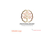 Brain Tree & Psychology Logo Design, a Branding & Logo Template by YUDesignStore (Thumbnail 1 of 7)