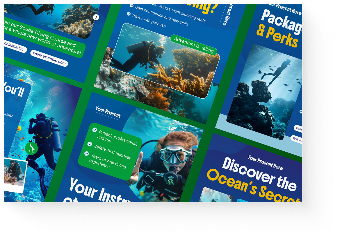 Scuba Diving Course Instagram Post, a Social Media Template by Annora Studio (Photo 6 of 6)