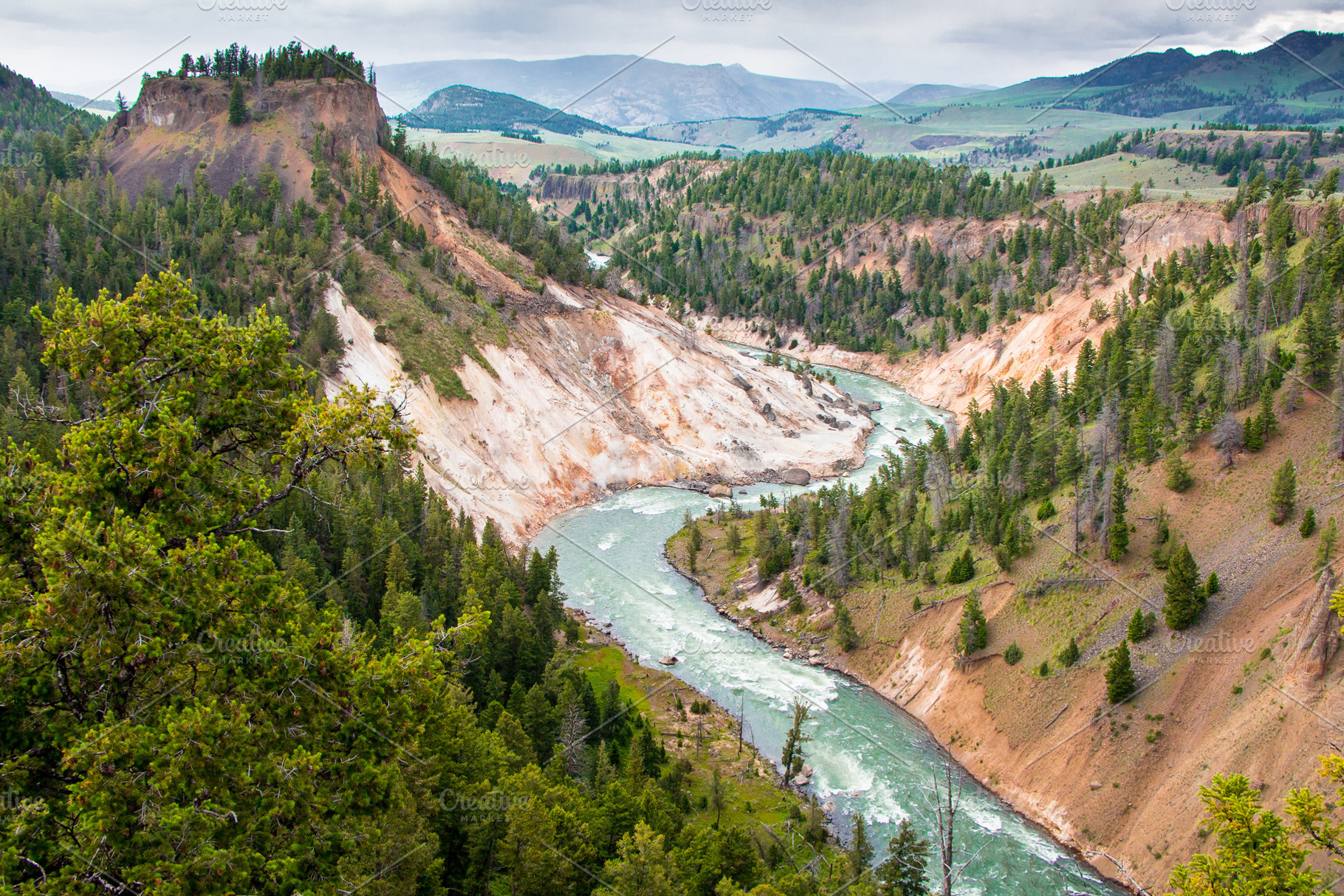 Beautiful Yellowstone River, a Nature Photo by Travel_photos