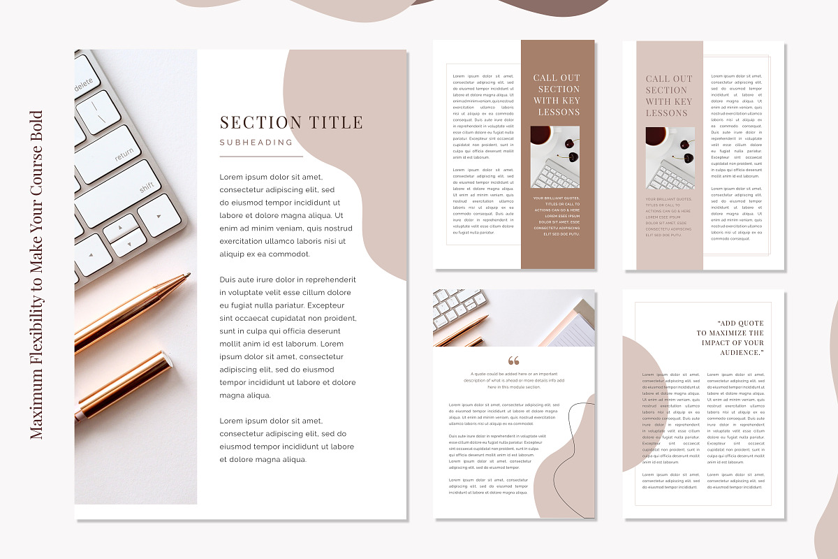 E-Course Workbook Template, a Magazine Template by Typography Prime (Photo 7 of 11)